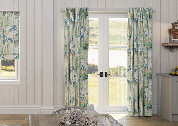 Silver Birch, Sapphire - Made to Measure Curtains - Image 3